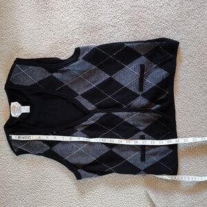 Wool argyle vest from talbots